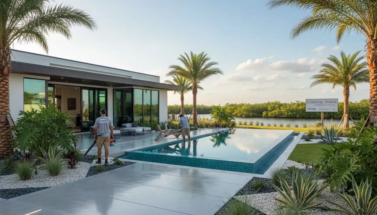 Bradenton, FL landscaping service for residential yard maintenance and landscape design