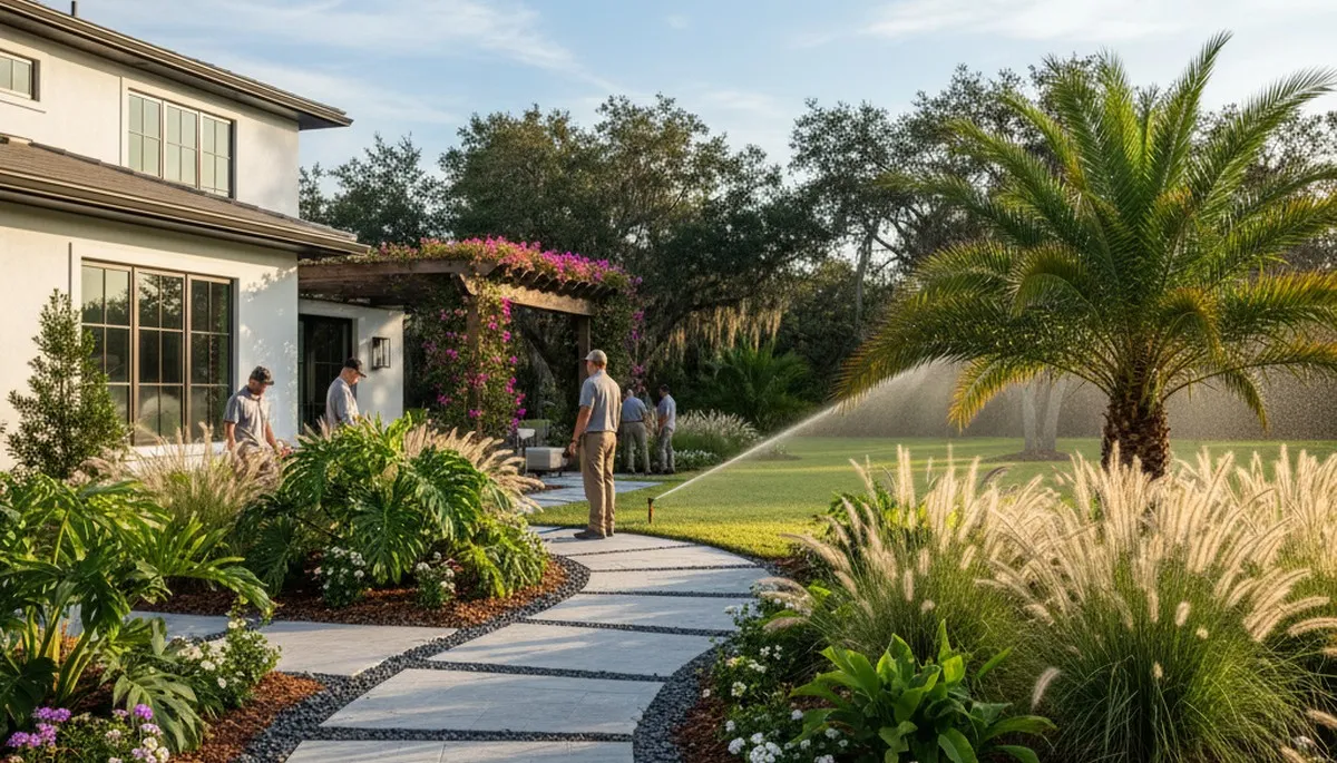 Bradenton, FL landscaping service for lawn care, mulch installation, and yard maintenance