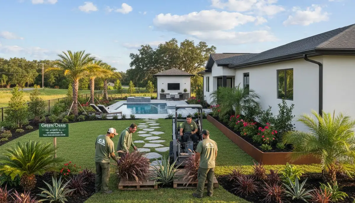 Landscaping service in Bradenton, FL for residential lawn care and yard maintenance