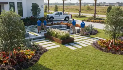 Landscaping service in Bradenton, FL for residential lawn care and landscape maintenance