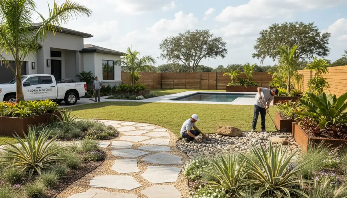 Bradenton FL landscaping service for residential lawn care and yard maintenance
