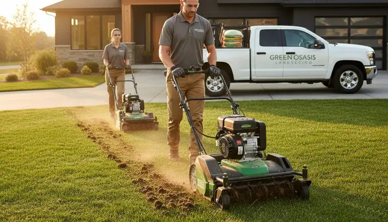 Bradenton, FL lawn aeration service improving compacted soil and root health