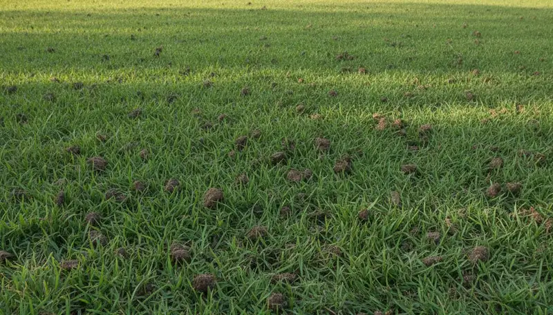 Healthy Bradenton FL lawn recovering after professional aeration by Chop Chop Landscaping